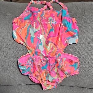 Penelope Mack Hot Pink Braided-strap One-Piece Swimsuit